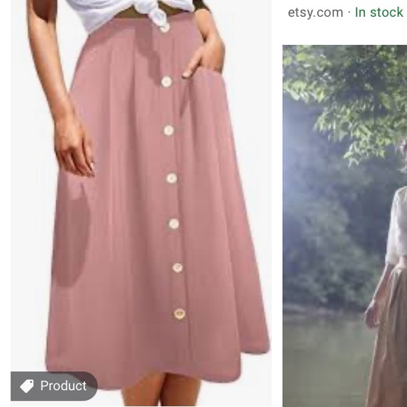 Vintage a line skirt high waisted